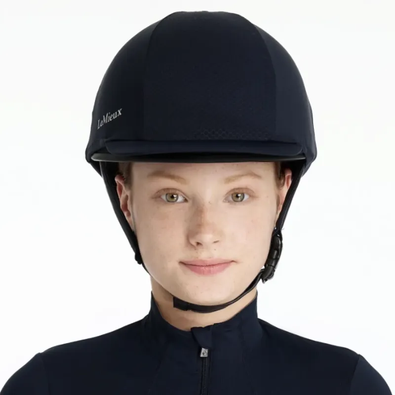 LeMieux Pro Mesh Hat Silk in Navy-1