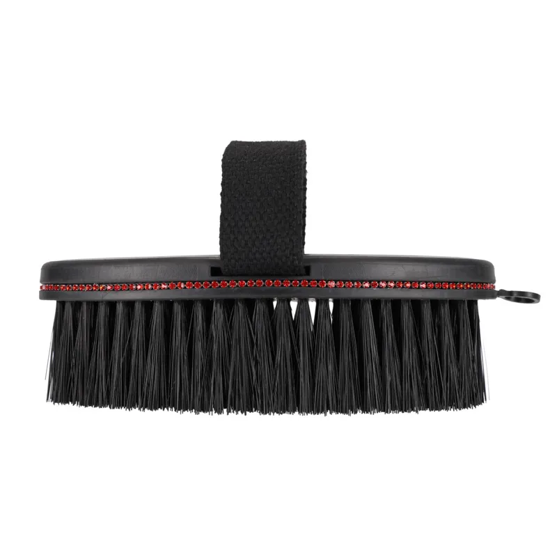 QHP Oakleigh Body Brush in Sunset Red