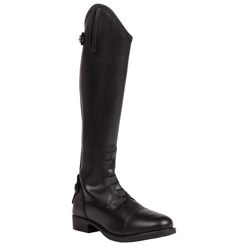 QHP Jessy Wide Riding Boot Juniors in Black