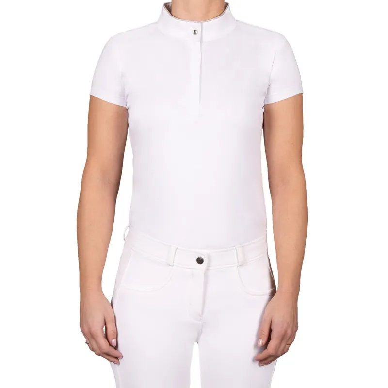 QHP Zayla Competition Shirt Juniors in White