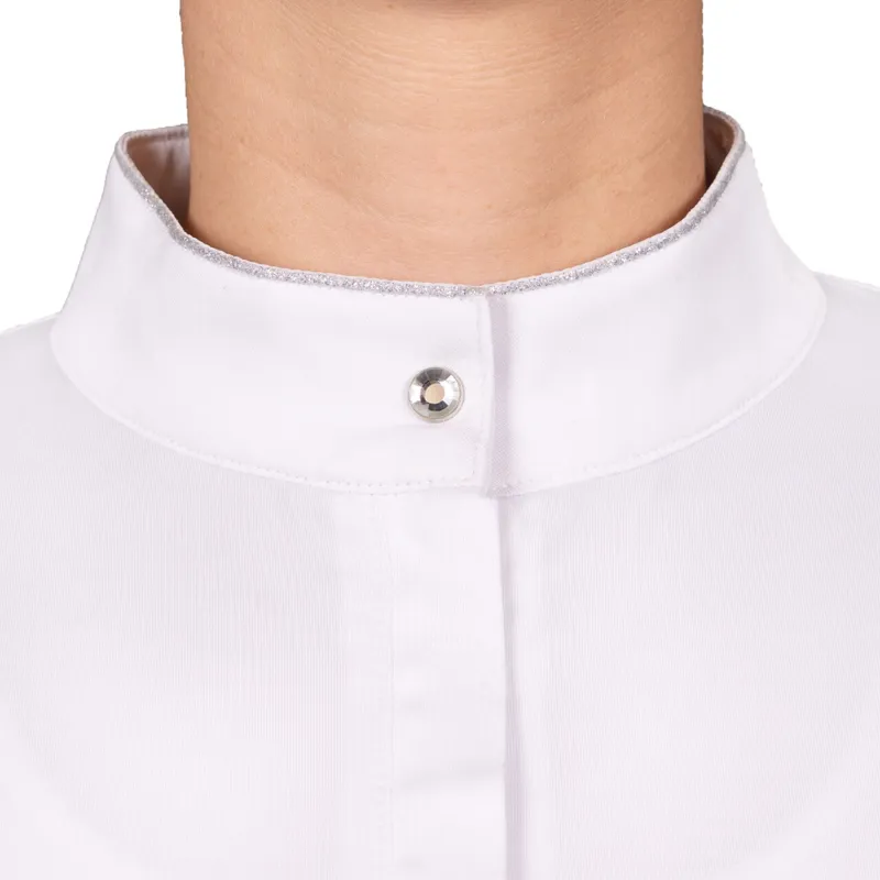 QHP Zayla Competition Shirt Juniors in White-2