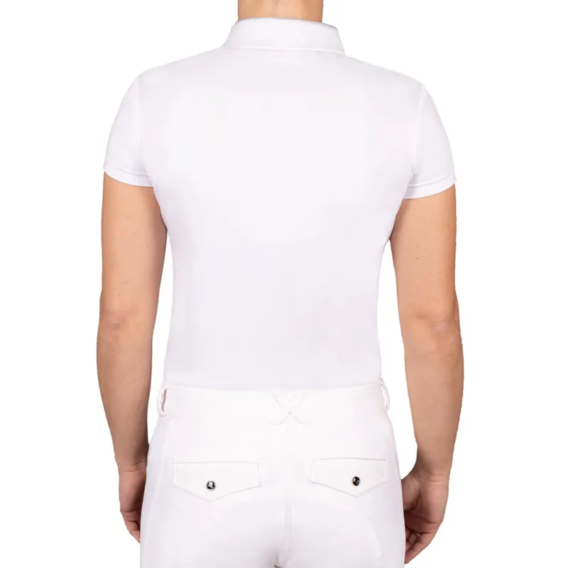 QHP Zayla Competition Shirt Juniors in White-1