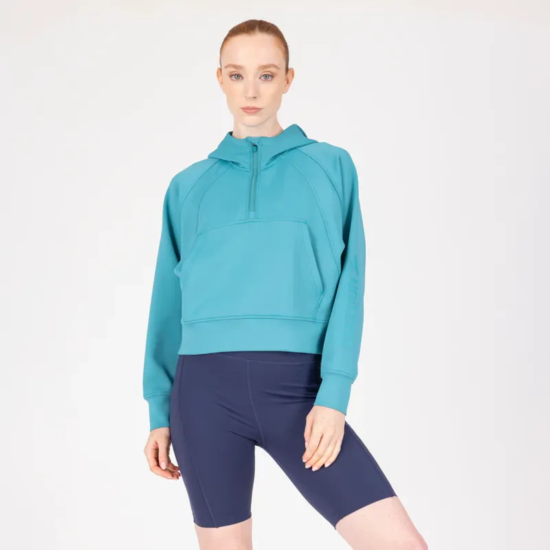 Aubrion React Quarter Zip Hoodie Ladies in Haze