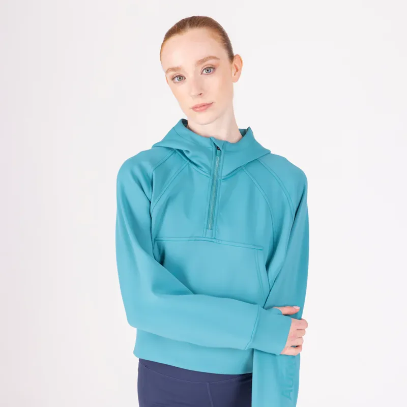 Aubrion React Quarter Zip Hoodie Ladies in Haze-10