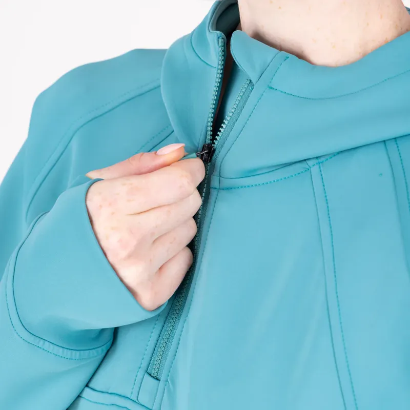 Aubrion React Quarter Zip Hoodie Ladies in Haze-5