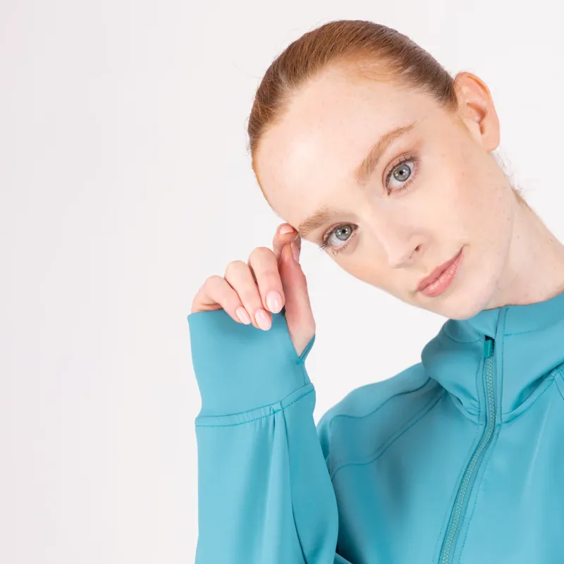 Aubrion React Quarter Zip Hoodie Ladies in Haze-8