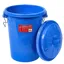 Red Gorilla Bin 30L with Clip Lid in Blue