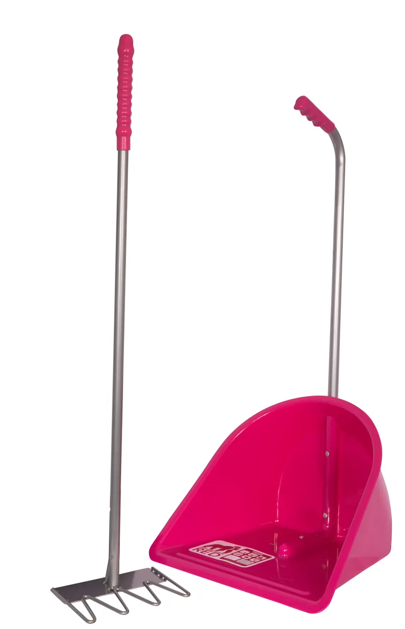 Red Gorilla Tidee and Rake Set in Pink