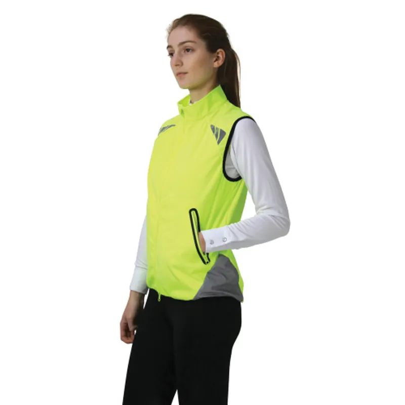 Hy Equestrian Reflector Gilet Kids in Yellow-2