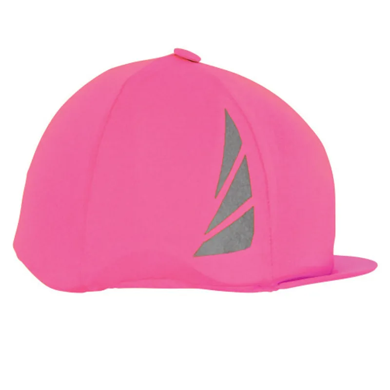 Hy Equestrian Reflective Hat Silk in Pink
