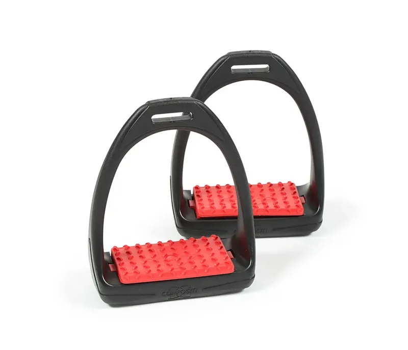 Compositi Reflex Stirrups in Red - WEB EXCLUSIVE