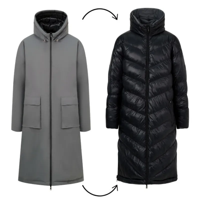 Equetech Reversible Shield Waterproof Coat Grey/Black - WEB EXCLUSIVE