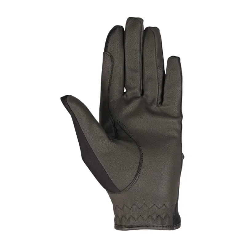 Hy Equestrian Riding Gloves Unisex in Black-1