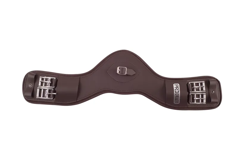 Prolite Performance Short Dressage Girth Narrow Gauge in Brown