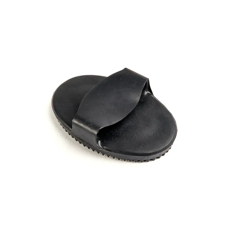 Shires EZI-GROOM Large Rubber Curry Comb in Black