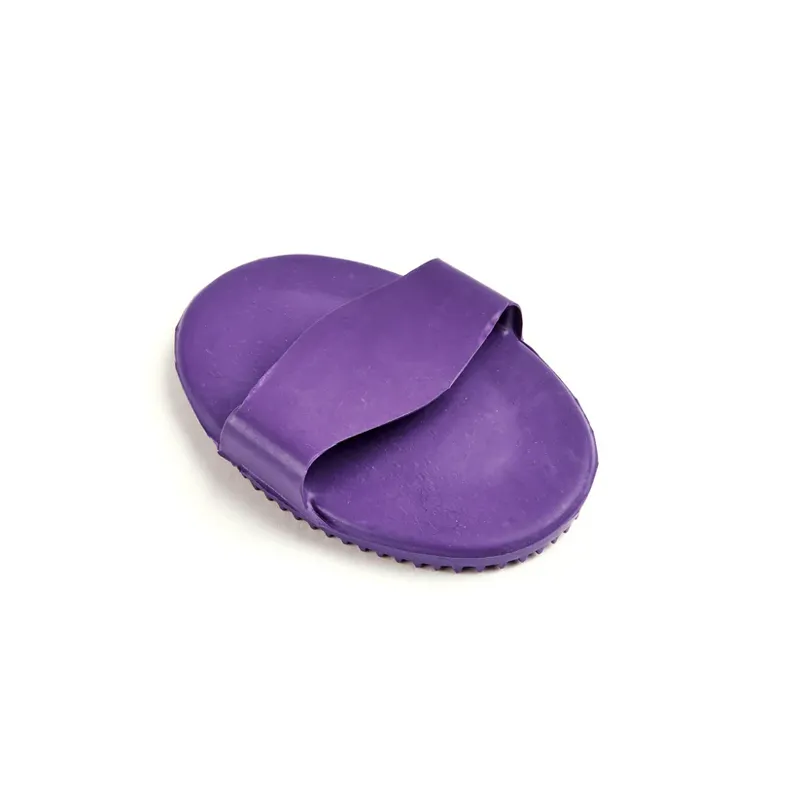Shires EZI-GROOM Large Rubber Curry Comb in Purple