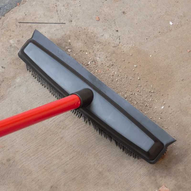 Red Gorilla Rubber Scrubber Broom in Black