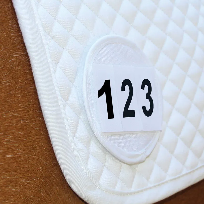 Equetech Saddlecloth Number Holder Pair in White 