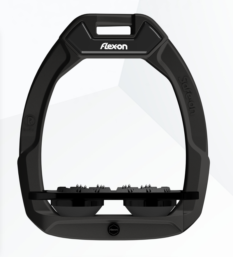 Flex-On Safe-On Stirrups Flat in Black/Black/Black