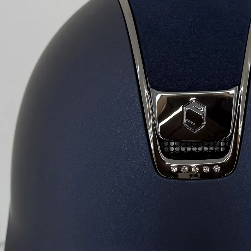Samshield 2.0 Matt Blue with Alcantara Blue and 5 Swarovski Crystals-2