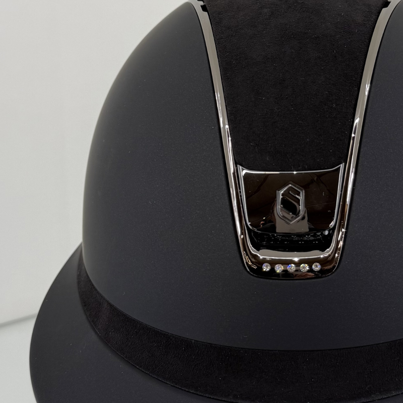 Samshield Miss 2.0 Matt Black with Alcantara Black and 5 Swarovski Crystals-2