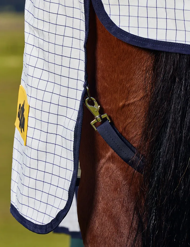 Saxon Kool Coat Classic Combo Horse Rug in White-6