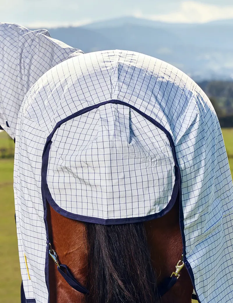 Saxon Kool Coat Classic Combo Horse Rug in White-7