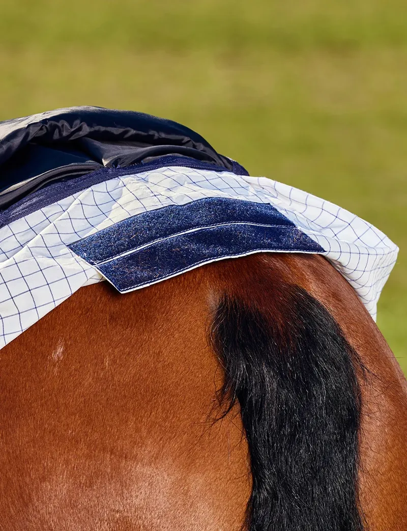 Saxon Kool Coat Classic Combo Horse Rug in White-8