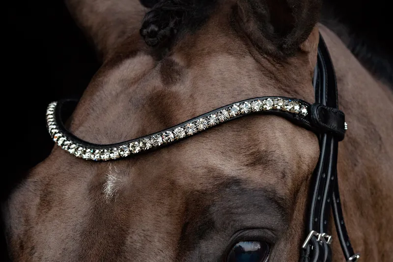 Schockemohle Siena Patent Flash Bridle in Black-3