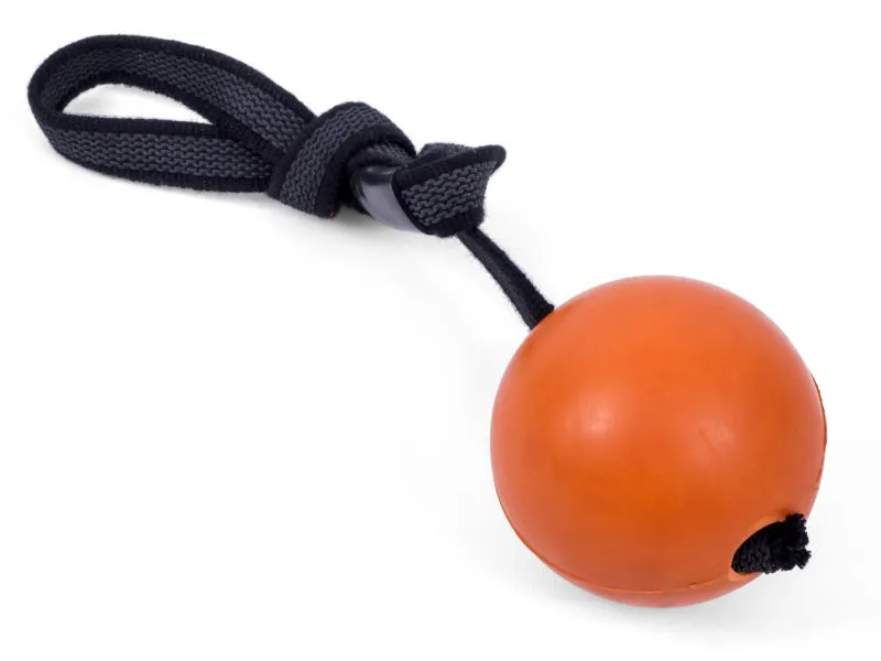 Petface Seriously Strong Solid Rubber Rope Ball Dog Toy