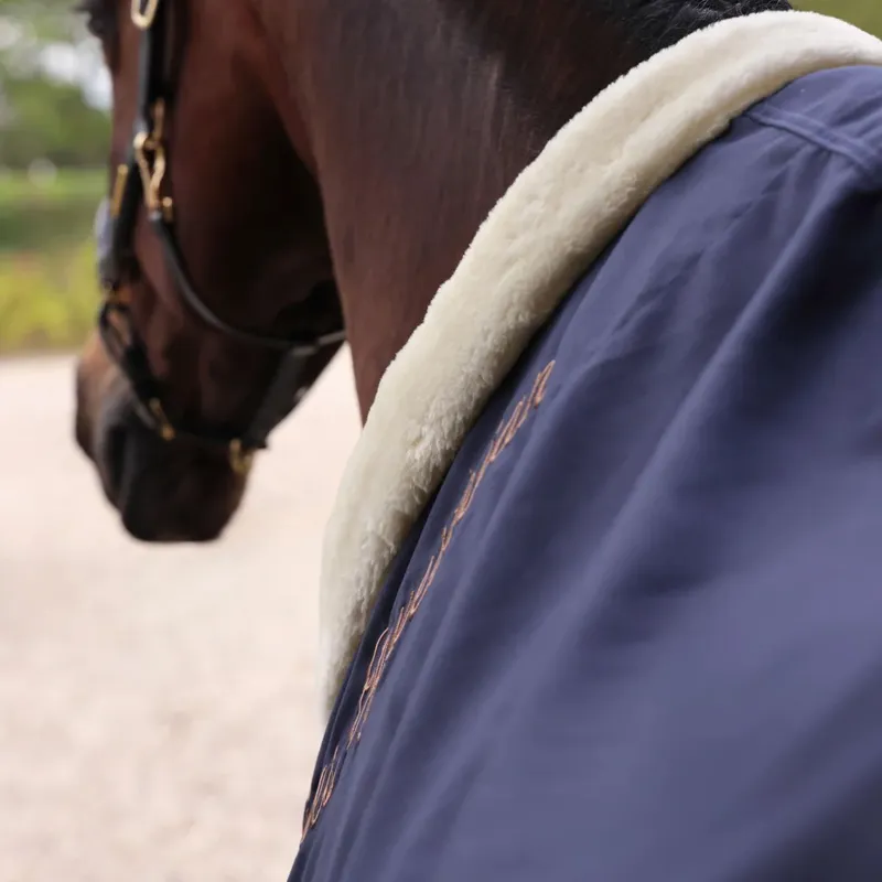 Shires Deluxe Stable Sheet in Navy-2