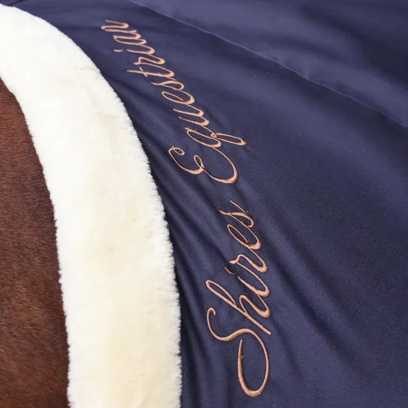Shires Deluxe Stable Sheet in Navy-5