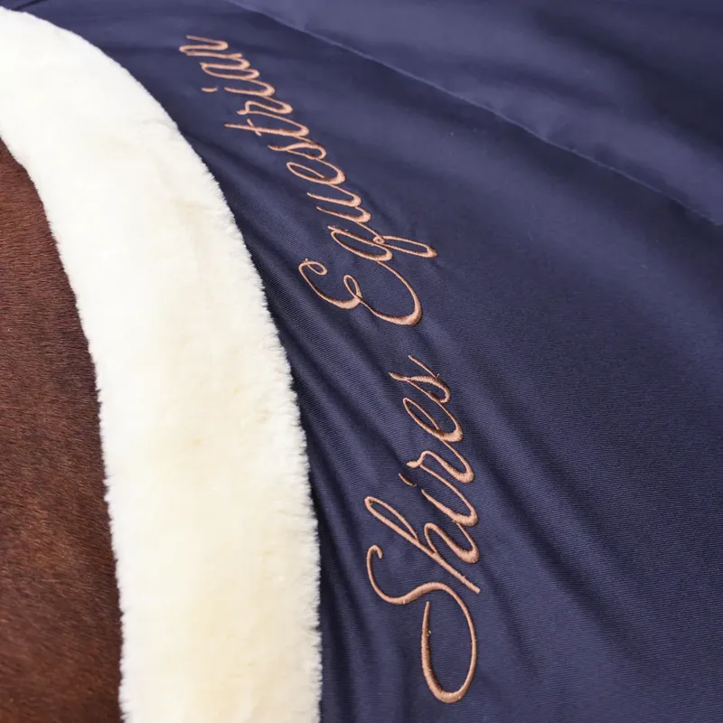 Shires Deluxe Stable Sheet in Navy-4
