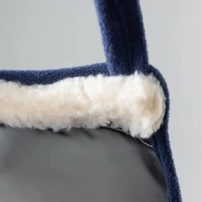 Shires FlyGuard Pro Fine Mesh Earless Fly Mask in Navy-2