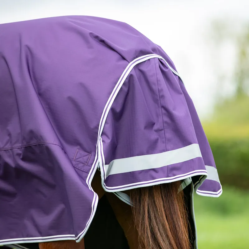 Shires Highlander Turnout Rug 100g in Plum-1