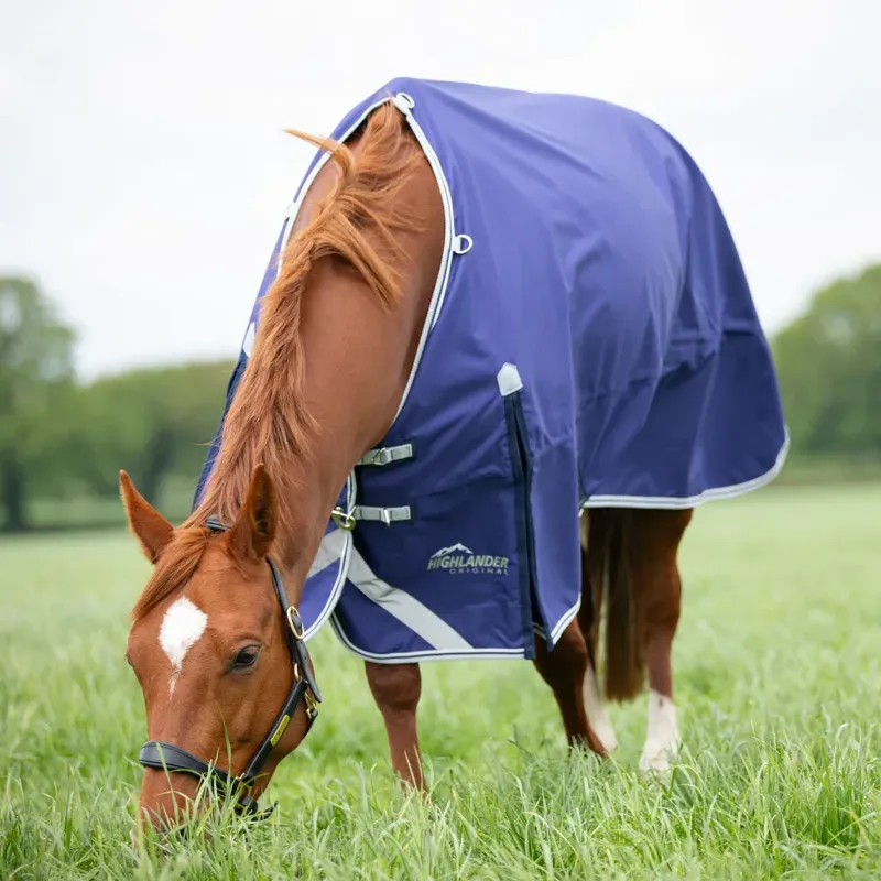 Shires Highlander Original Lite Turnout Rug in Navy-2
