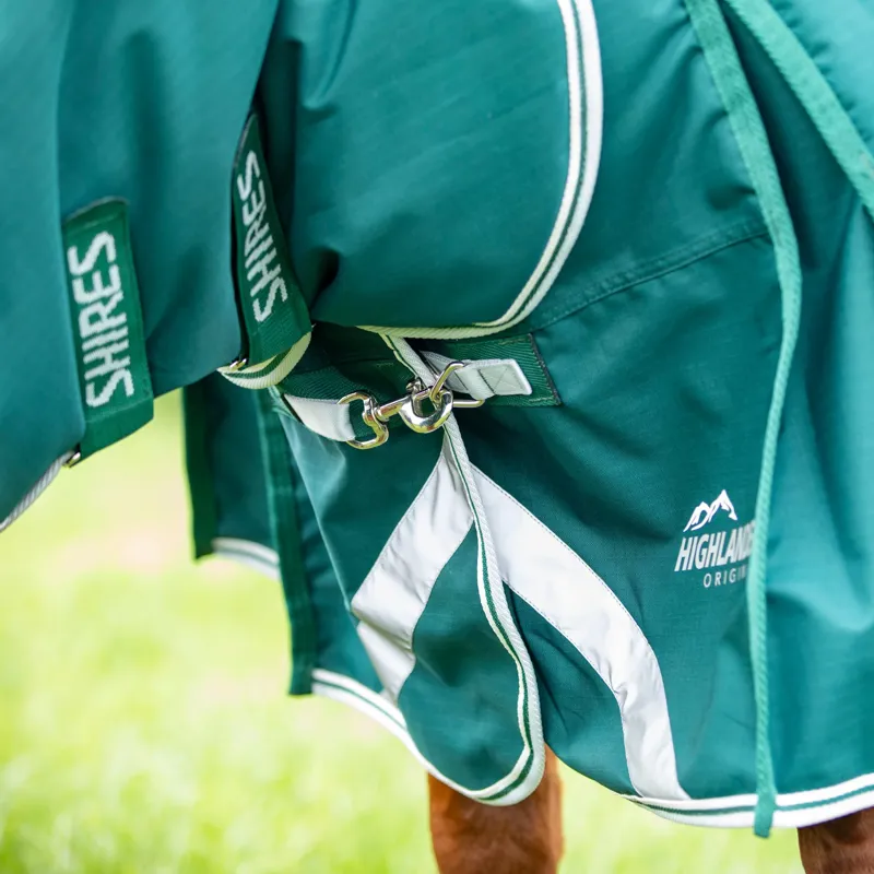 Shires Highlander Original 300g Turnout Combo Rug in Green-4