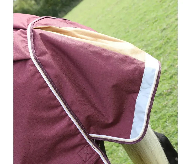 Shires Highlander Plus 100g Combo Turnout Rug in Maroon-2