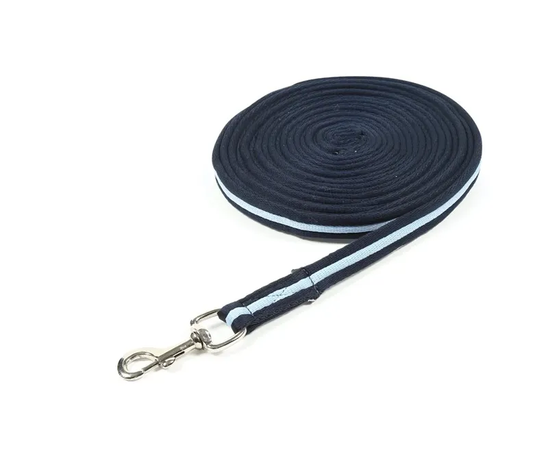 ARMA Cushion Web Lunge Line in Navy and Cambridge Blue