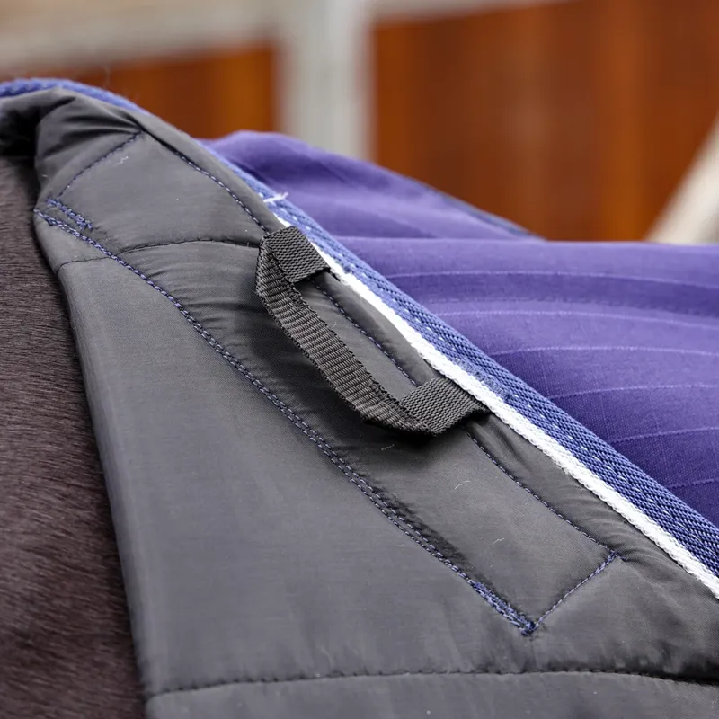 Shires Tempest Stable Rug and Neck Set 100g in Navy-4