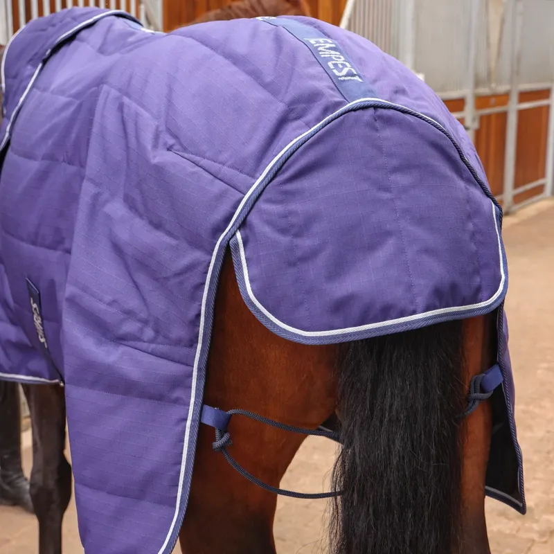 Shires Tempest Stable Rug and Neck Set 100g in Navy-7