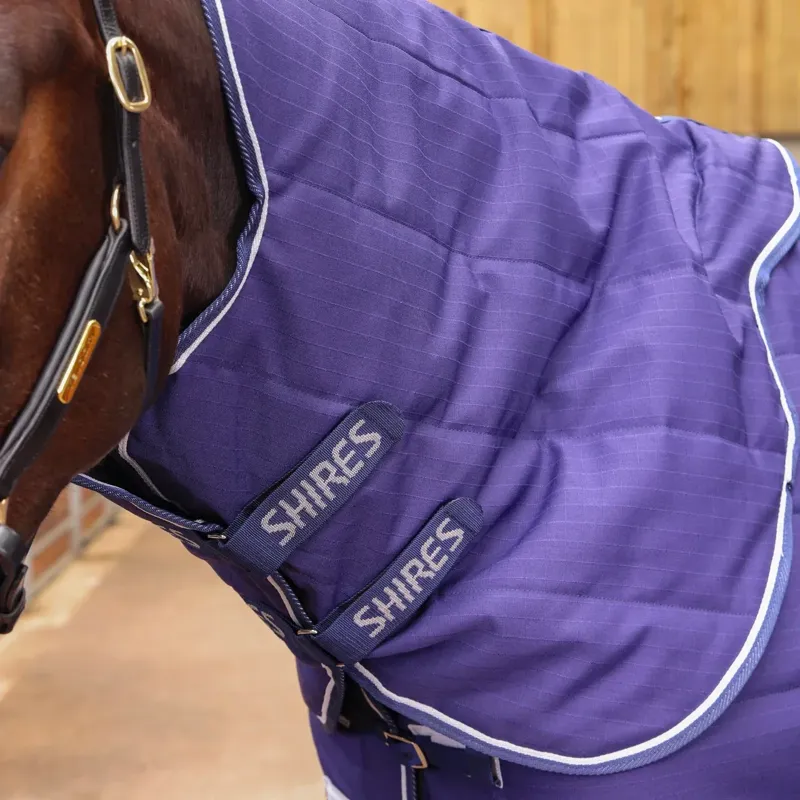 Shires Tempest Stable Rug and Neck Set 100g in Navy-3