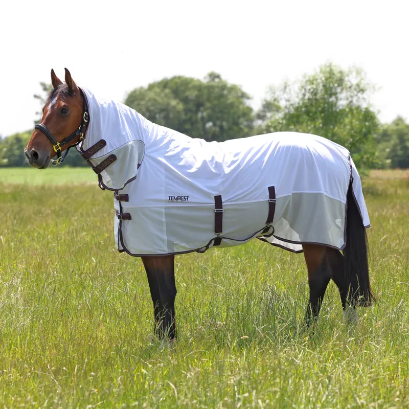 Shires Tempest Fly Mesh Combo Rug in White