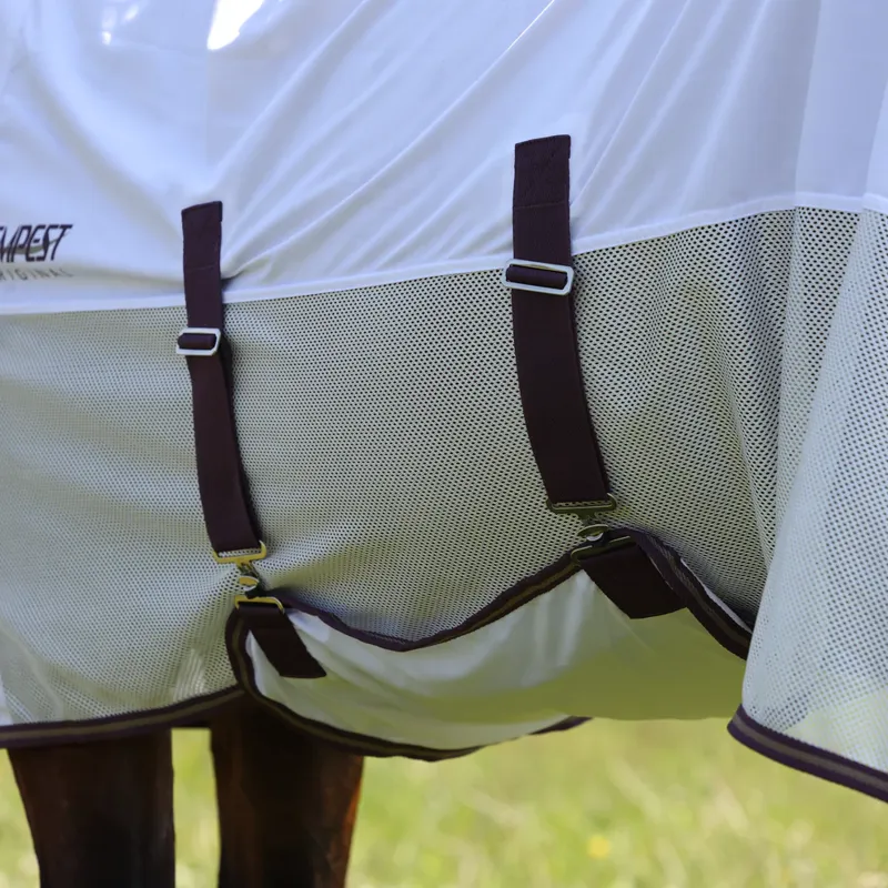 Shires Tempest Fly Mesh Combo Rug in White-1