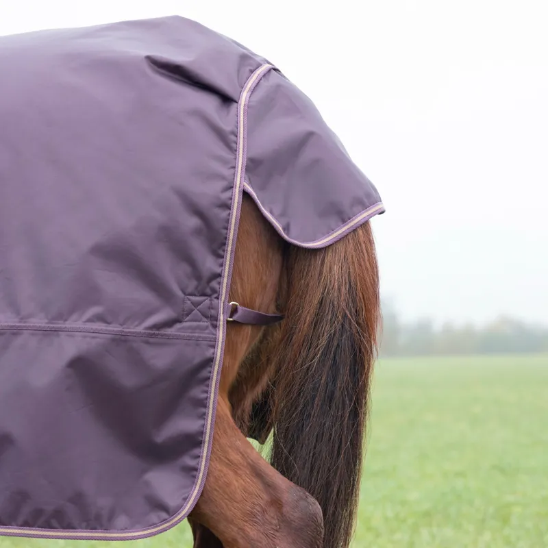 Shires Typhoon Turnout Combo Rug 100g in Black Cherry-2