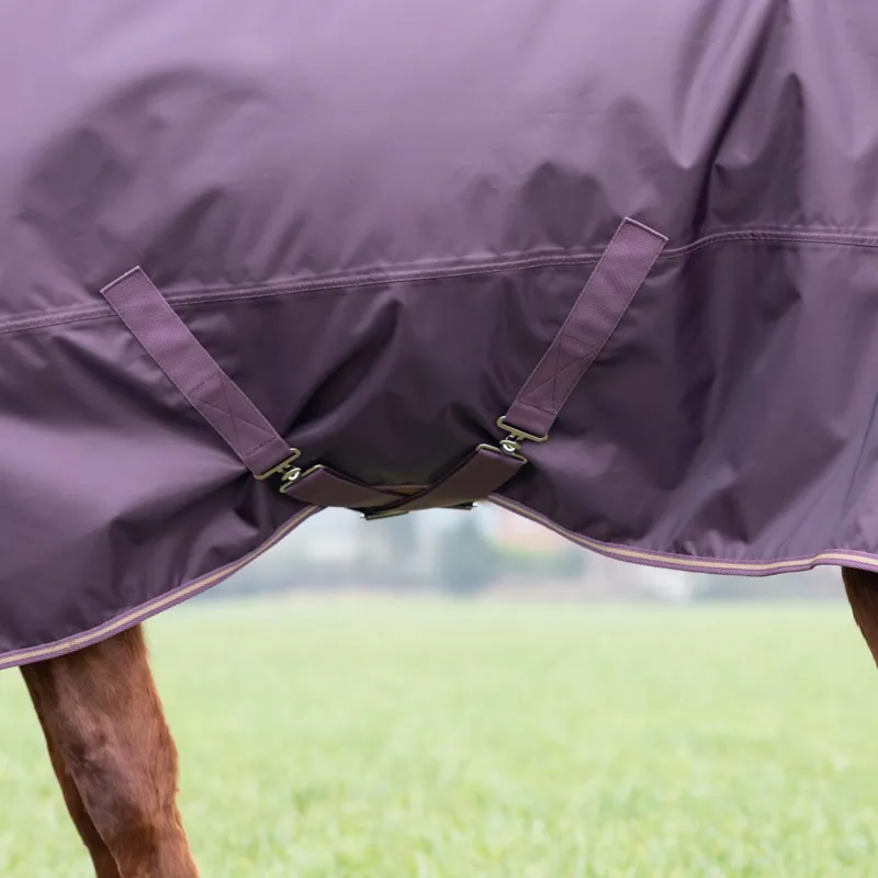 Shires Typhoon Turnout Combo Rug 100g in Black Cherry-3