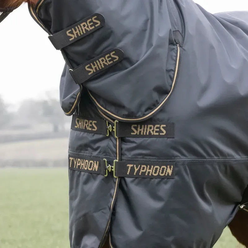 Shires Typhoon Combo Turnout Rug 50g in Black-5