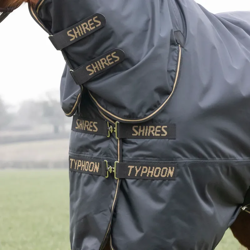 Shires Typhoon Combo Turnout Rug 50g in Black-4