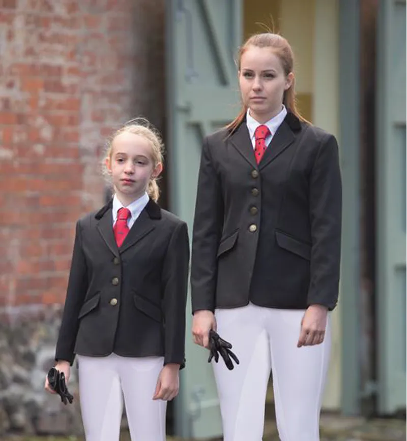 Shires Aston Show Jacket Childrens in Black-1