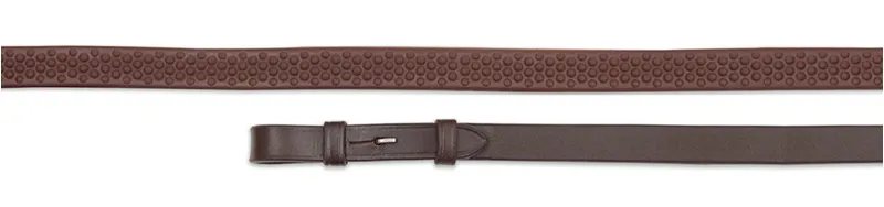 Velociti GARA Soft Rubber Grip Reins in Havana